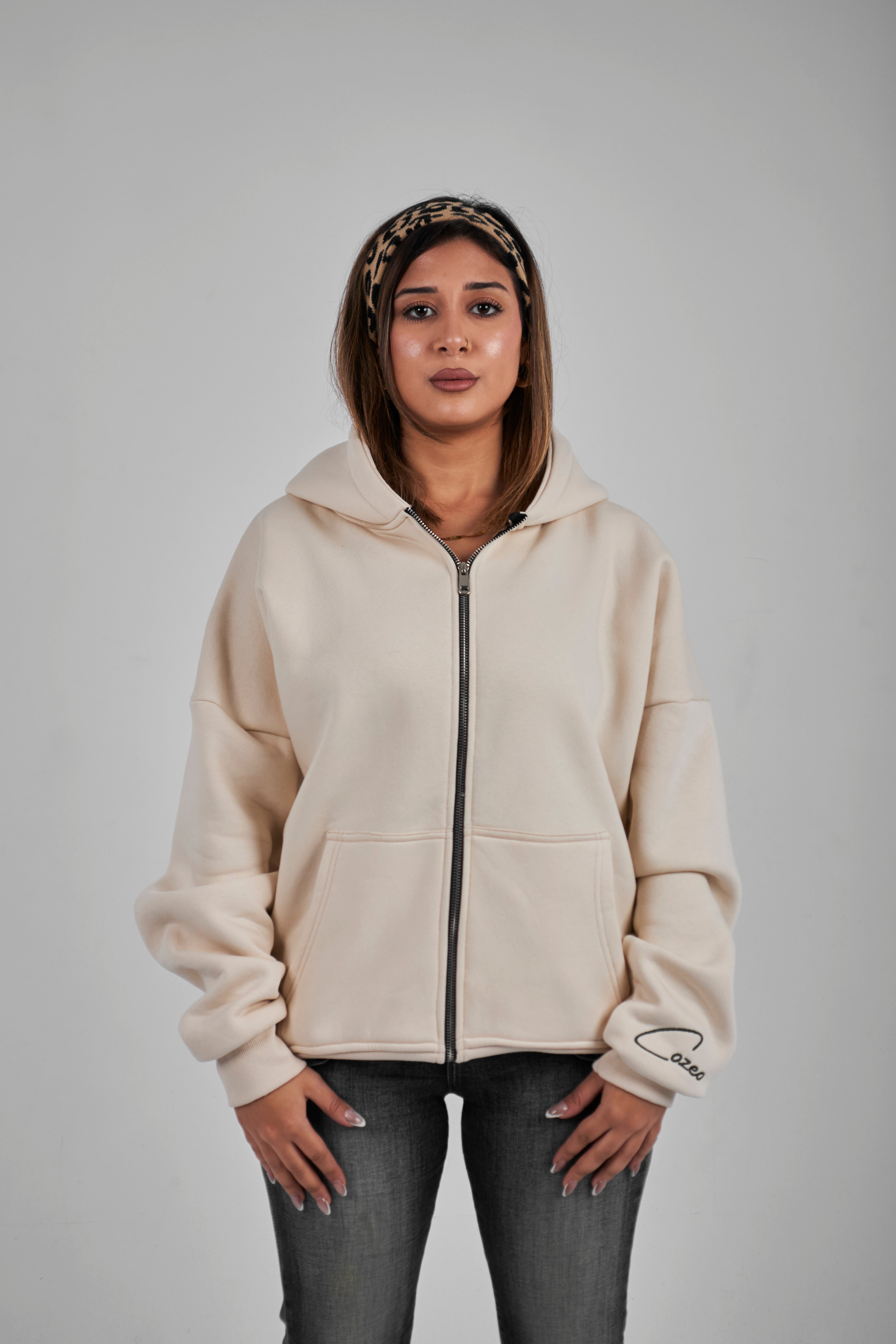COZEO ZIP-UP – CREAMY