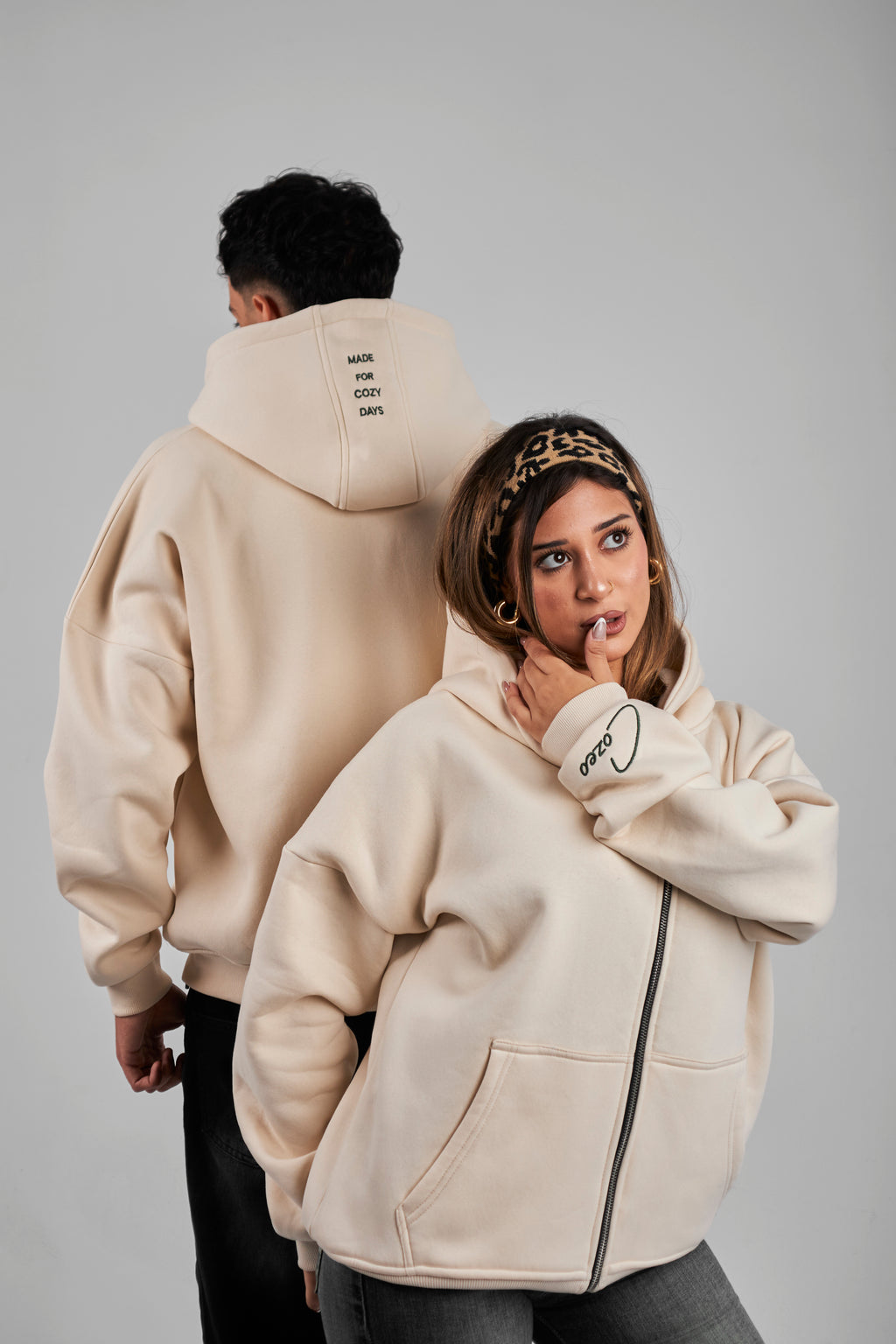 COZEO ZIP-UP – CREAMY